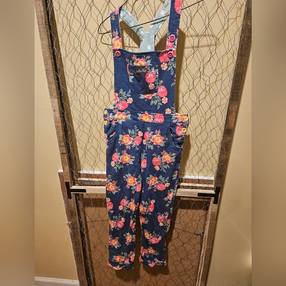 Matilda Jane Denim - Matilda Jane Floral Blue Overalls